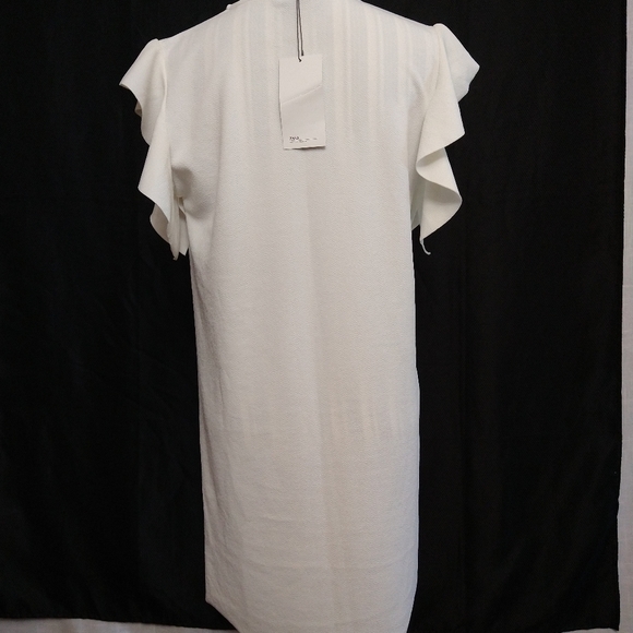 Zara white floral flare short sleeve dress size small - Picture 5 of 16